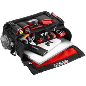 Sac textile pour outils et PC portable avec sangle