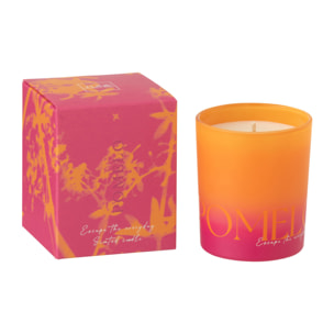 J-Line Bougie Parfumée Oasis - Summer In The Air - verre - orange/rose - small