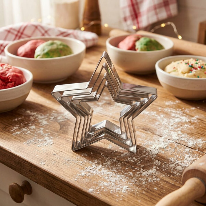 Lot de 5 emporte-pièces de Noël en forme d'étoile Zenker Emporte-pièces
