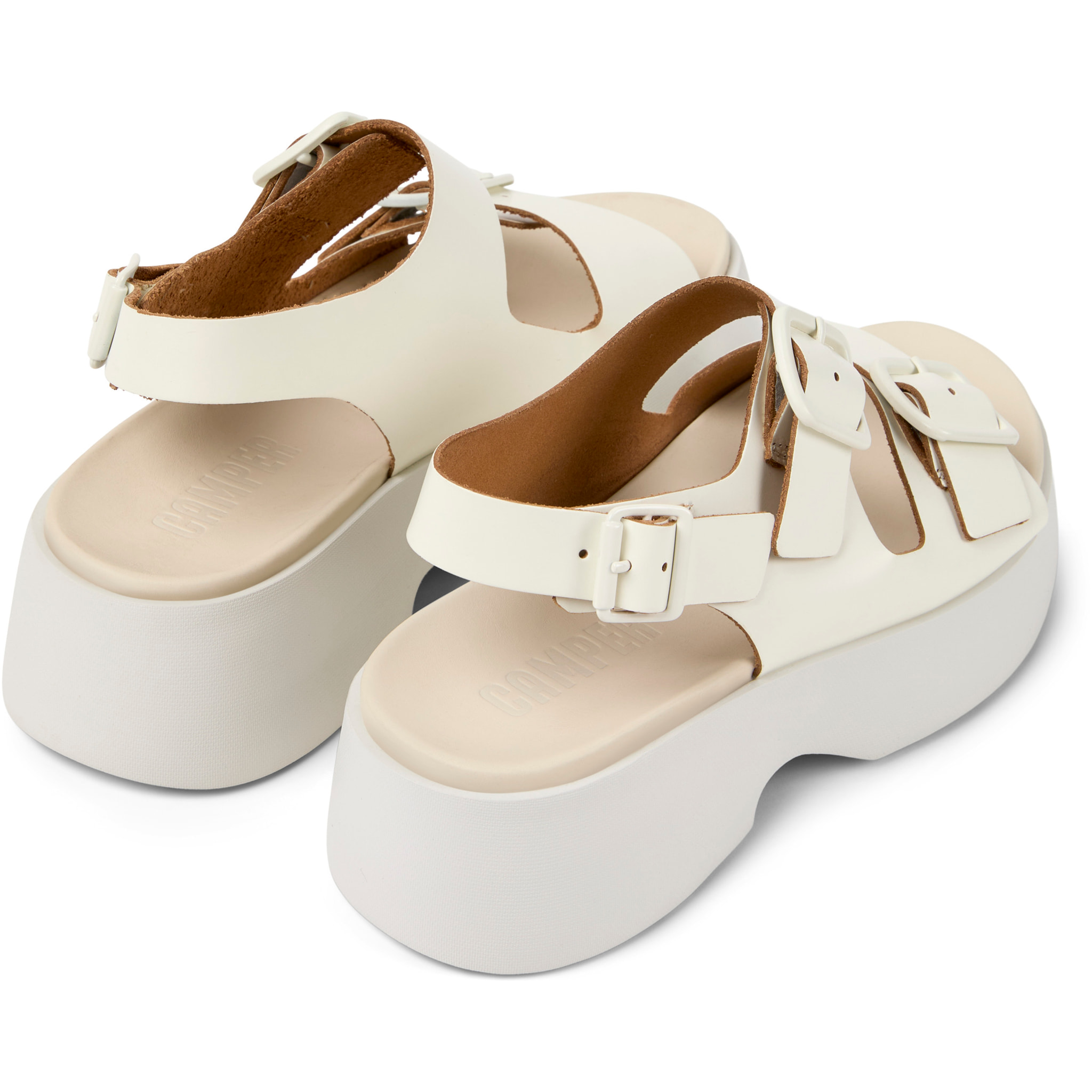 Sandalias - CAMPER Tasha - Blanco - Cuero liso