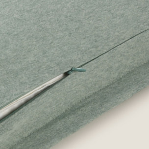 Funda cojín punto algodón sostenible Punto color verde Punto de algodón