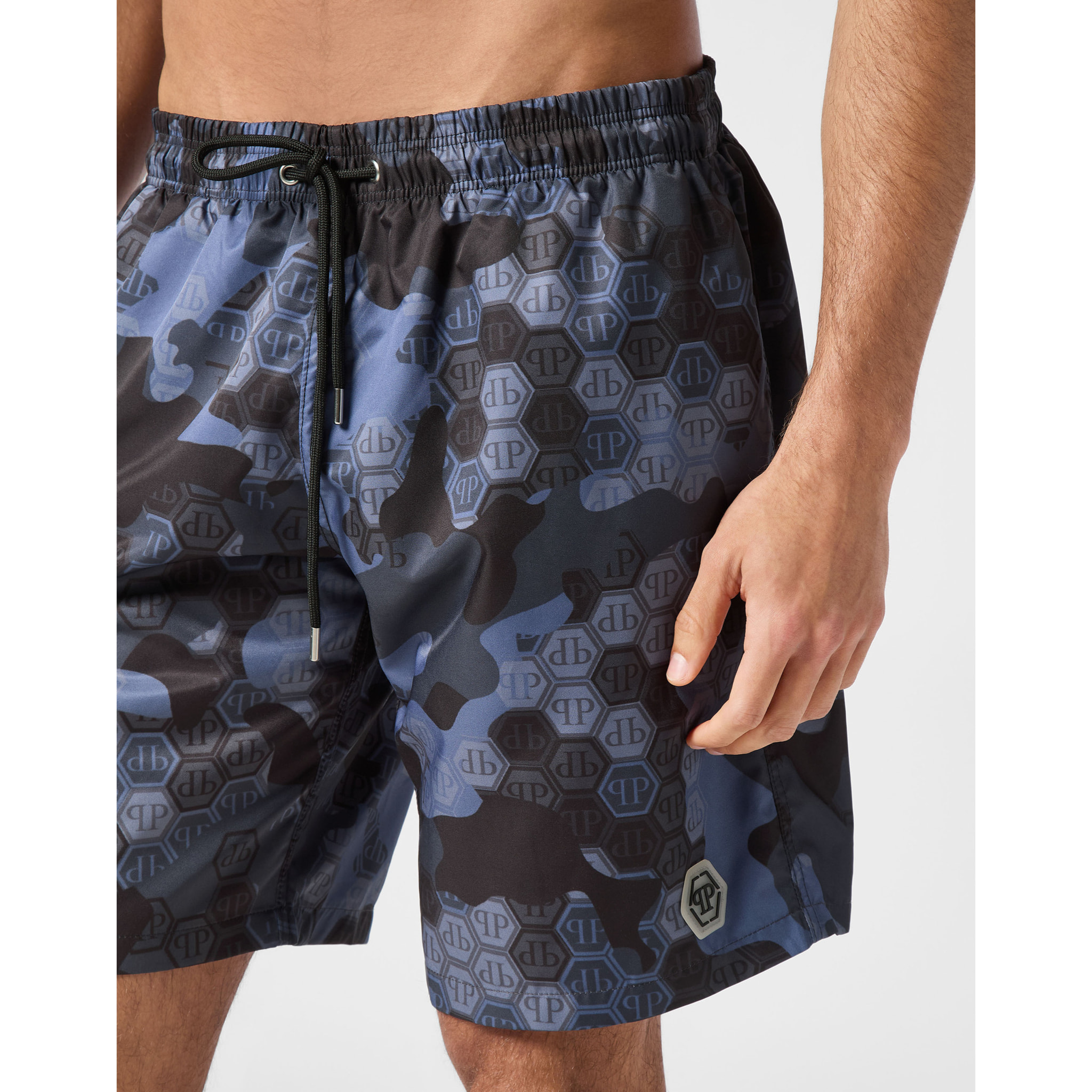 PHILIPP PLEIN Swim Trunks CAMOUFLAGE