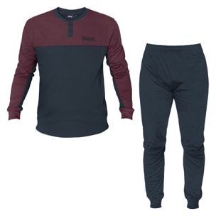 Pigiama Uomo LONSDALE Caldo Cotone Interlock Manica Lunga