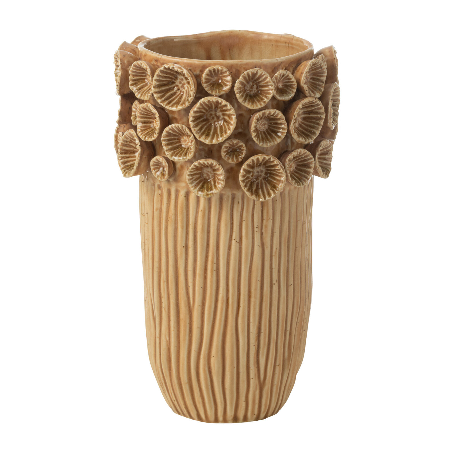 J-Line vase Corail Haut - céramique - ocre - small - 32.5 cm de hauteur