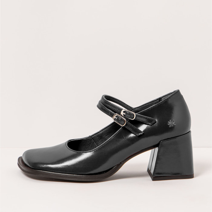 Zapatos 1704 NAPPA SHINNY BLACK / VERONA color Black