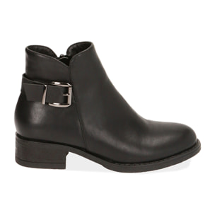 Botines de tacón negras, tacón 4 cm