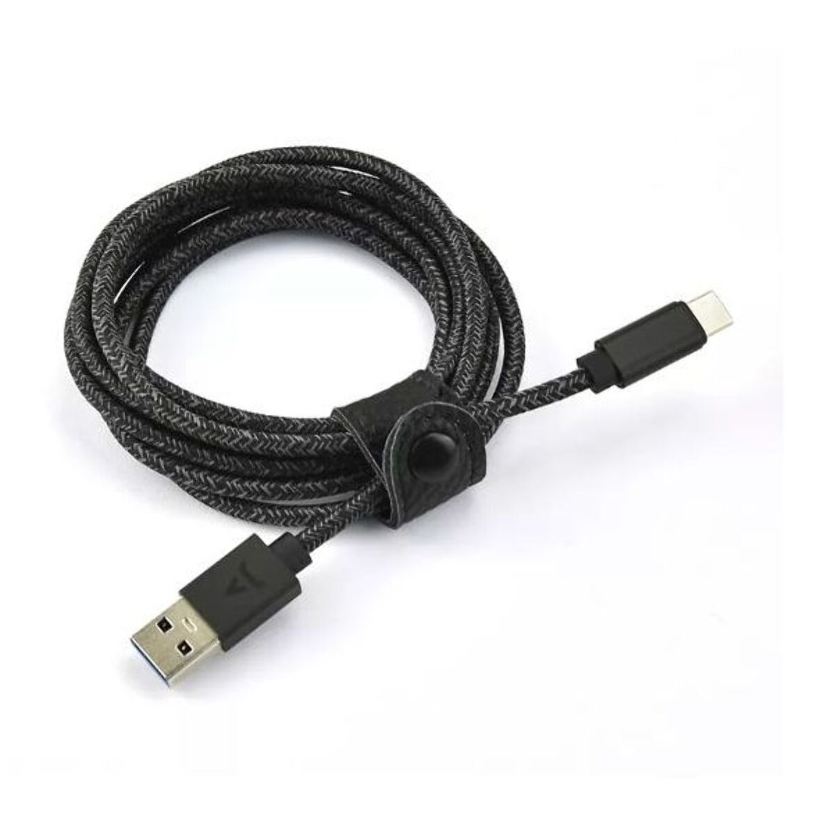 Câble USB C ADEQWAT vers USB 2M tressé Noir compatible iPhone 17 16 15 Pro Max et Samsung Galaxy S25 S24 Ultra