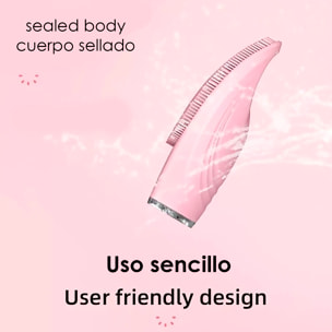 Pulitore facciale elettrico con batteria ricaricabile. 15 intensità, modalità massaggio. Trattamento per l'acne, pulizia profonda, pulitore per pori.