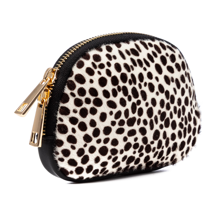 Baratili monedero portatodo mujer. Piel auténtica Cavallino y Sauvage.