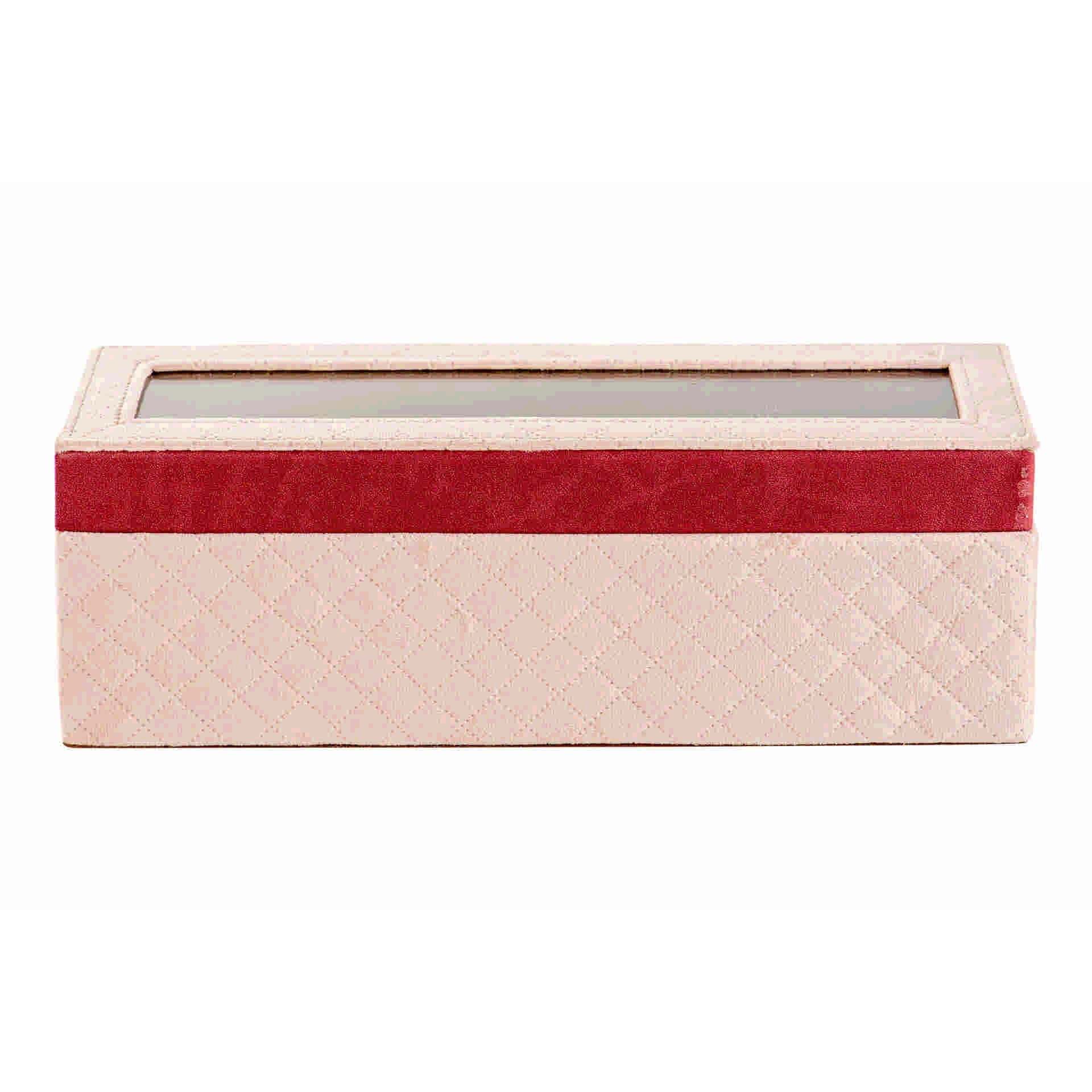 Caja 6 Relojes Velvet / Pu 32x10x10 Cm