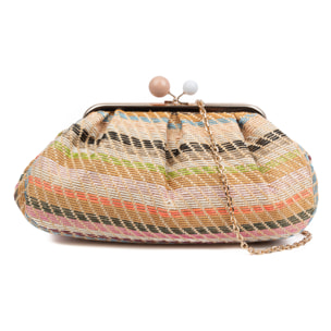 Boesio Bolso bandolera Mujer. Fabricado en rafia sintética entrelazada.