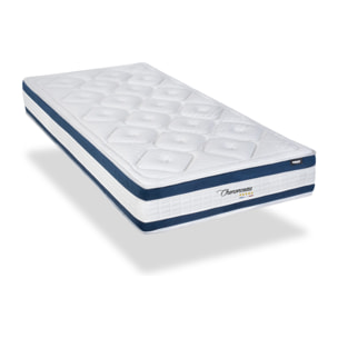 Ensemble Matelas Memoire de forme Chenonceau avec sommier en bois