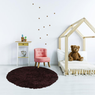 Tapis fait main Shaggy longues mèches Hago