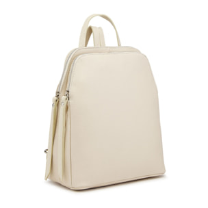 Borse Donna colore Bianco-in pelle Made in Italy 30x33x16cm