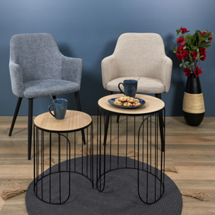 Assiette Galet 22x18cm Au Gres Du Temps Bleu