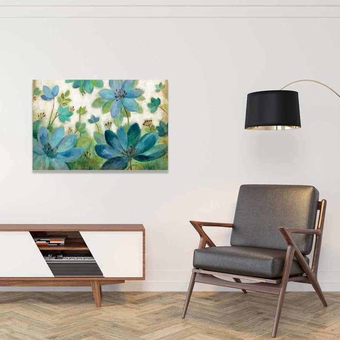 Tableau de fleurs fleur de paon  Toile imprimée