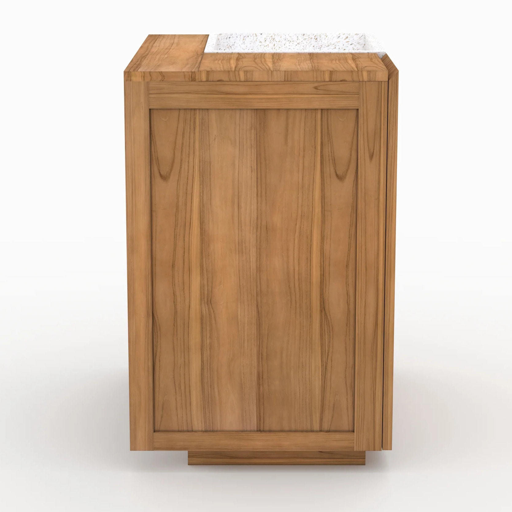 Meuble de salle de bain en bois avec vasque intégrée 80 cm - Noa