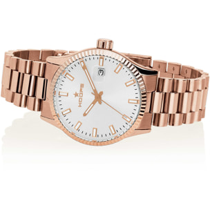 Orologio HOOPS LUXURY L Acciaio Rosè Bianco