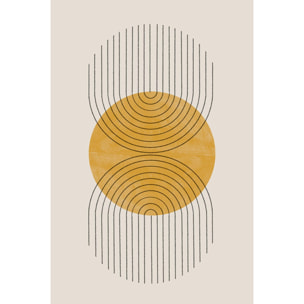 Tableau organique perfect point yellow  Toile imprimée