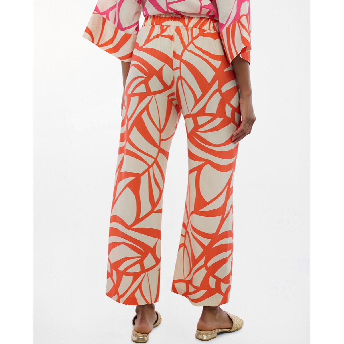 Culotte con stampa foglie