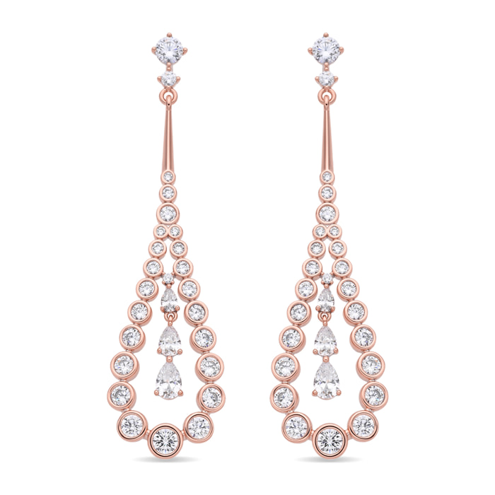Pendientes Nyex acabado oro rosa 18k