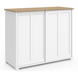 Buffet Jamy 2 portes blanc 100cm