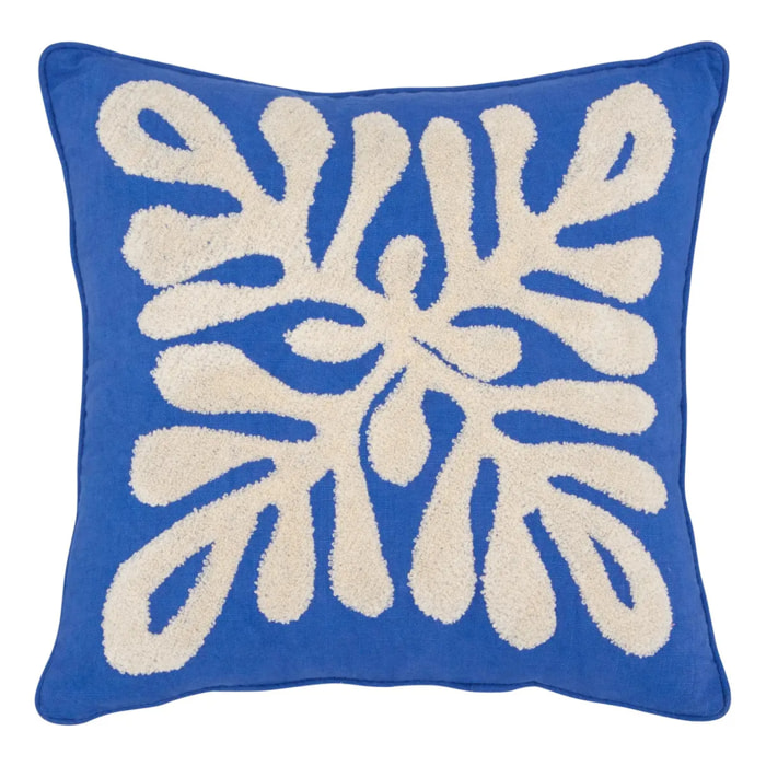 Coussin Libertad 38x38cm bleu