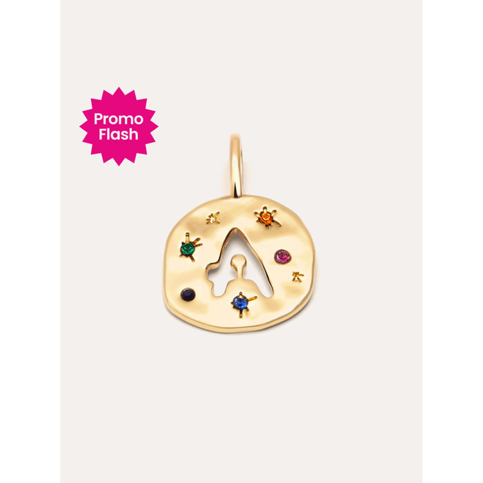 Charm Personalizado Organic Colors Letter Baño Oro