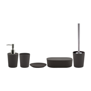 Lot d'accessoires de salle de bain Takeo Noir Spirella