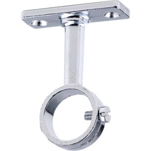 Piton penderie laiton chromé saillie 70mm Ø 30mm