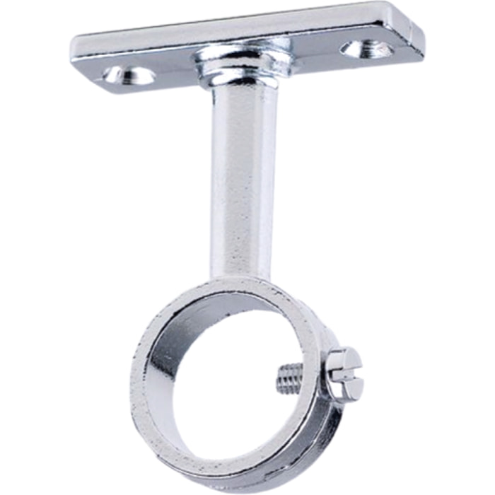 Piton penderie laiton chromé saillie 70mm Ø 30mm