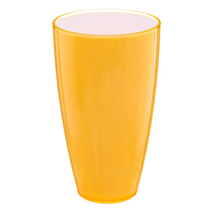Verre 500ml "Square" jaune moutarde