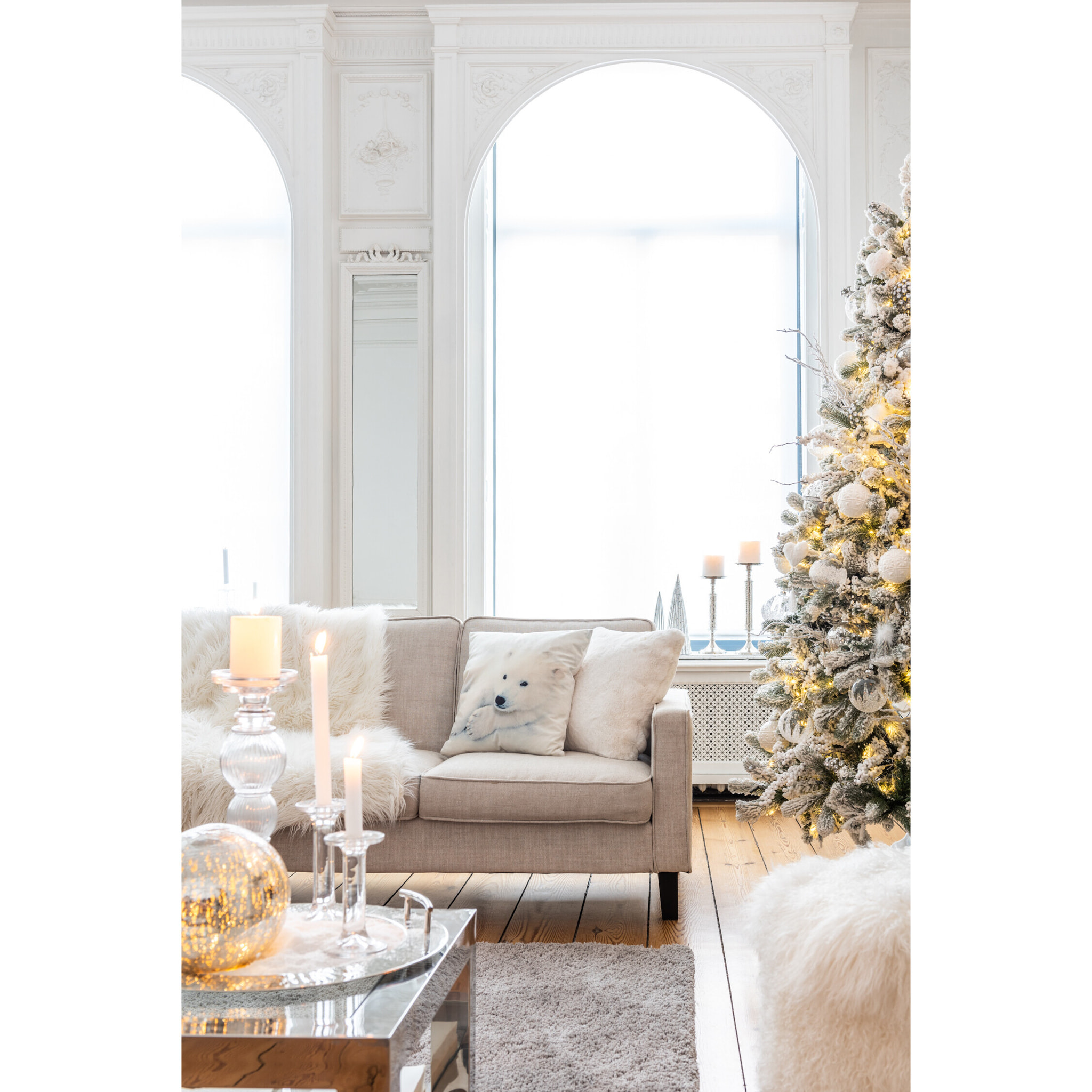 J-Line chandelier Lisse - verre - transparent - large