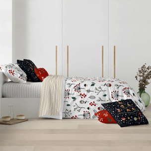 Housse de couette avec clics 100% coton Merry Christmas 44