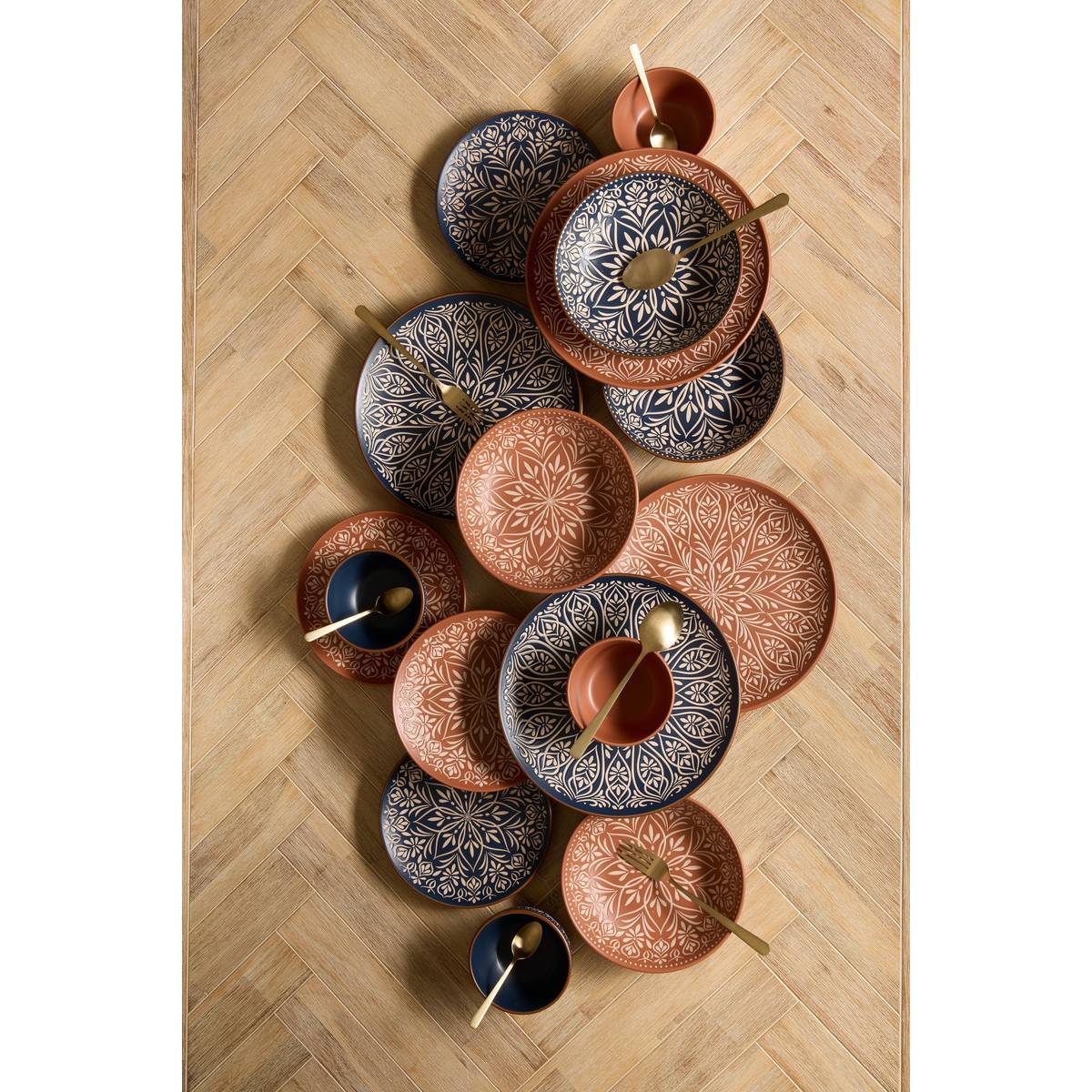 Assiette dessert Ines D21cm terracotta