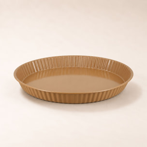 Moule à tarte en acier carbone noisette 30cm COLORAMA