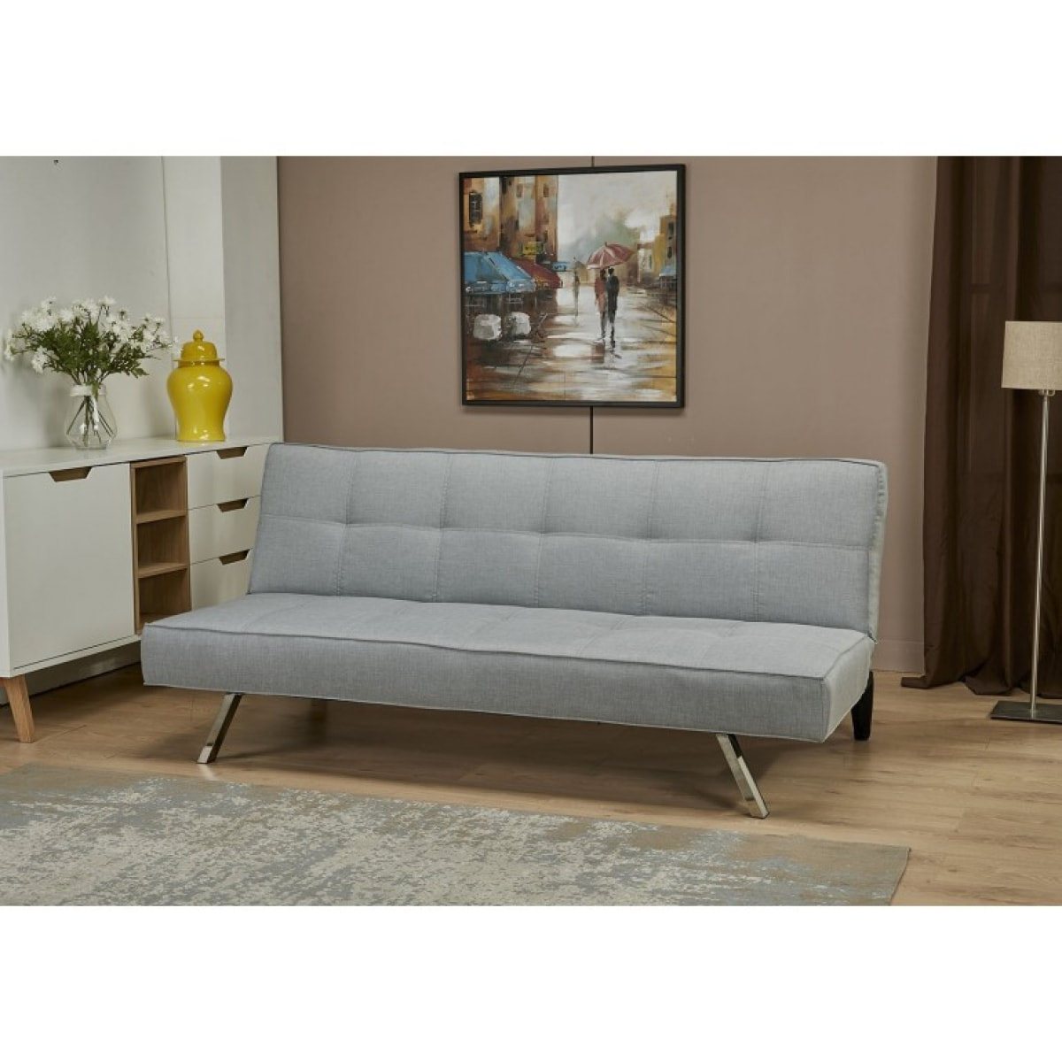 Banquette 3 places convertible en lit - 3 coloris - MARTINI