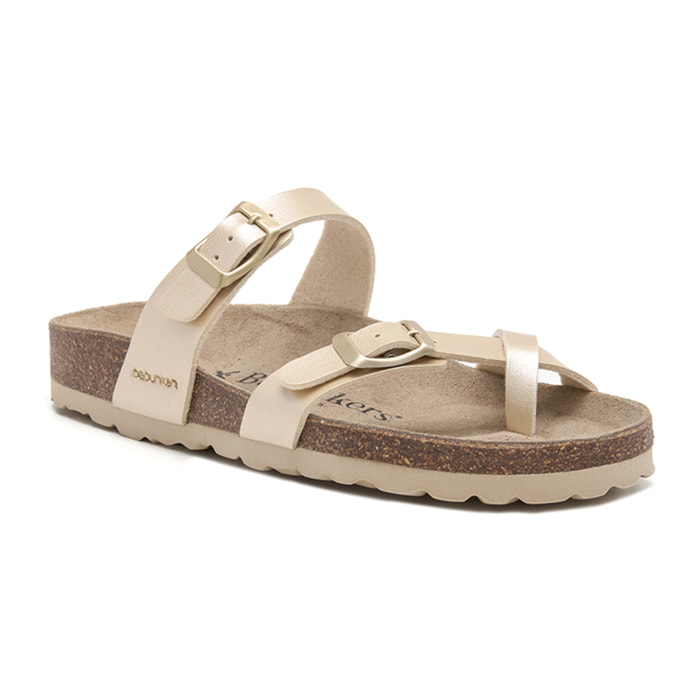 SANDALIA BABUNKERS DORADO