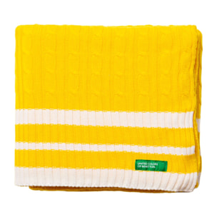 Manta punto  benetton  amarillo rainbow