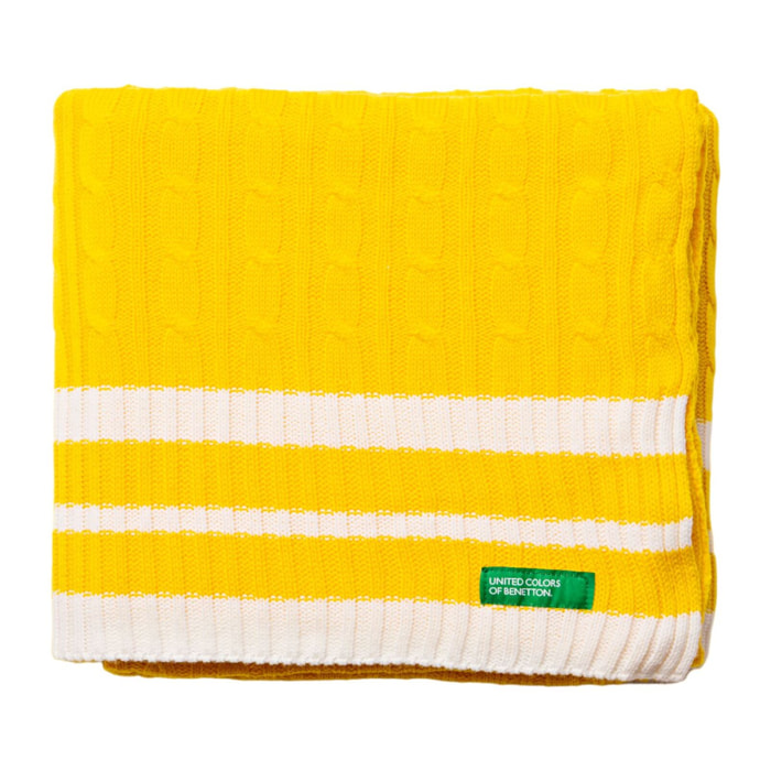 Manta punto  benetton  amarillo rainbow