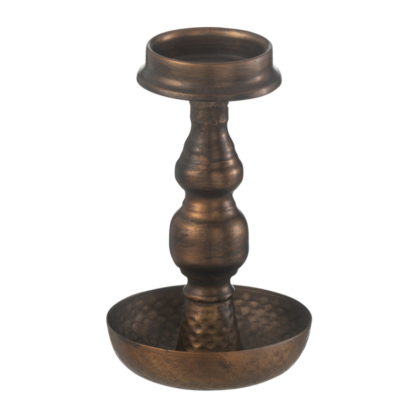 J-Line bougeoir - antique - métal - brun