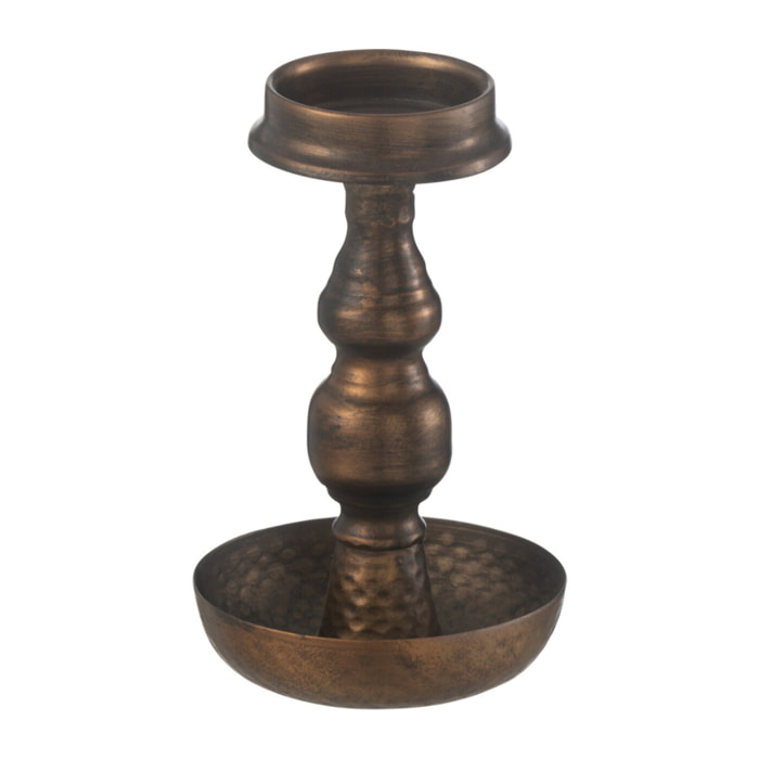 J-Line bougeoir - antique - métal - brun