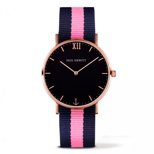 Reloj Paul Hewitt PH-SA-R-ST-B-NLP-20 Unisex Analogico Cuarzo con Correa de Nylon