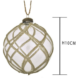 Sfera con decoro - Pezzi 12 - ORO - Bianchi Dino SpA