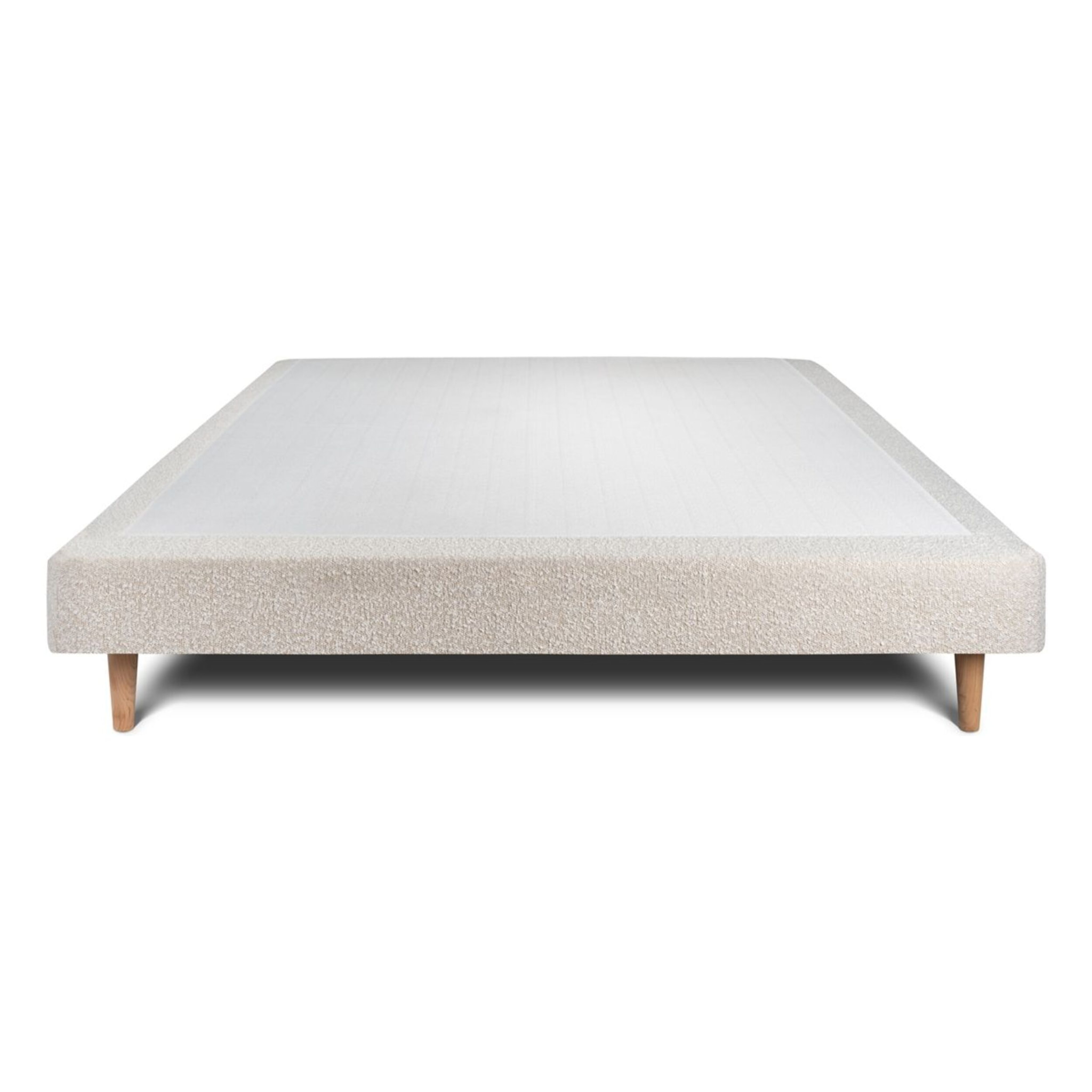 Sommier Tapissier Bouclette Ep14 - pieds bois