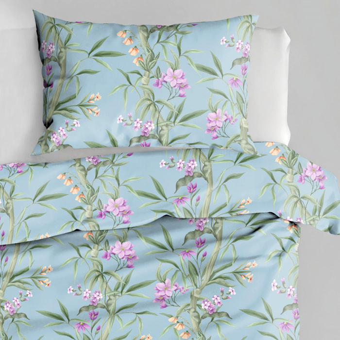 UNO CASA DESIGN Parure Copripiumino Dec.Martignano_Matrimoniale_Lavanda