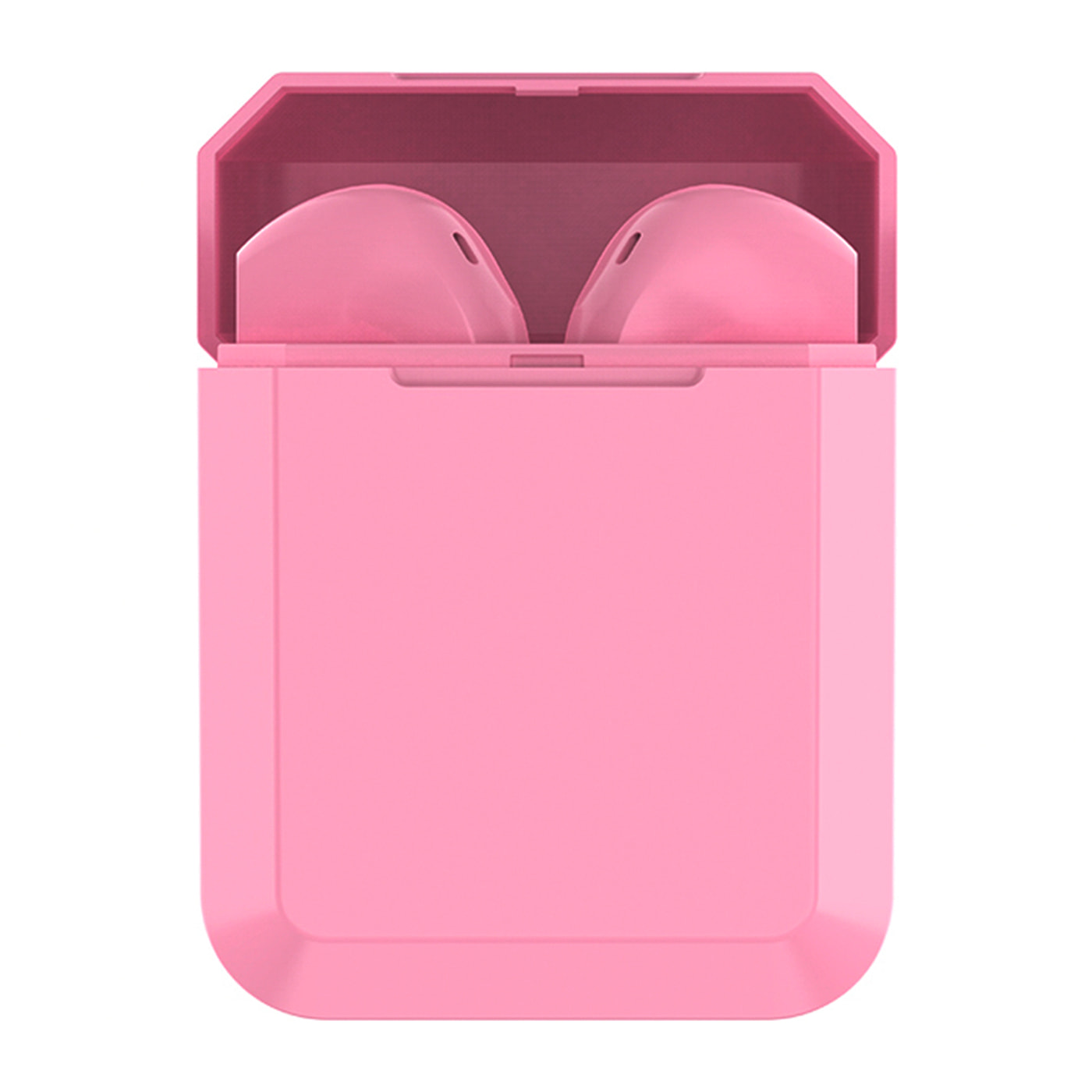 Cuffie TWS i2 Bluetooth 5.0 touch con base di ricarica design ergonomico esclusivo poligonale. Cancellazione del rumore ambientale.