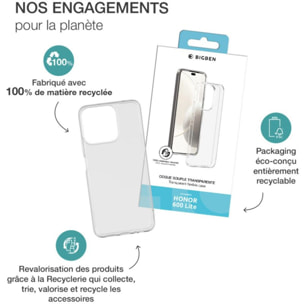 Coque BIGBEN CONNECTED silisoft transparente Honor 600 lite rec