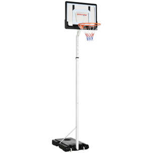 Canasta de Baloncesto con Ruedas Altura Ajustable 260-305 cm 90x83x310-360 cm