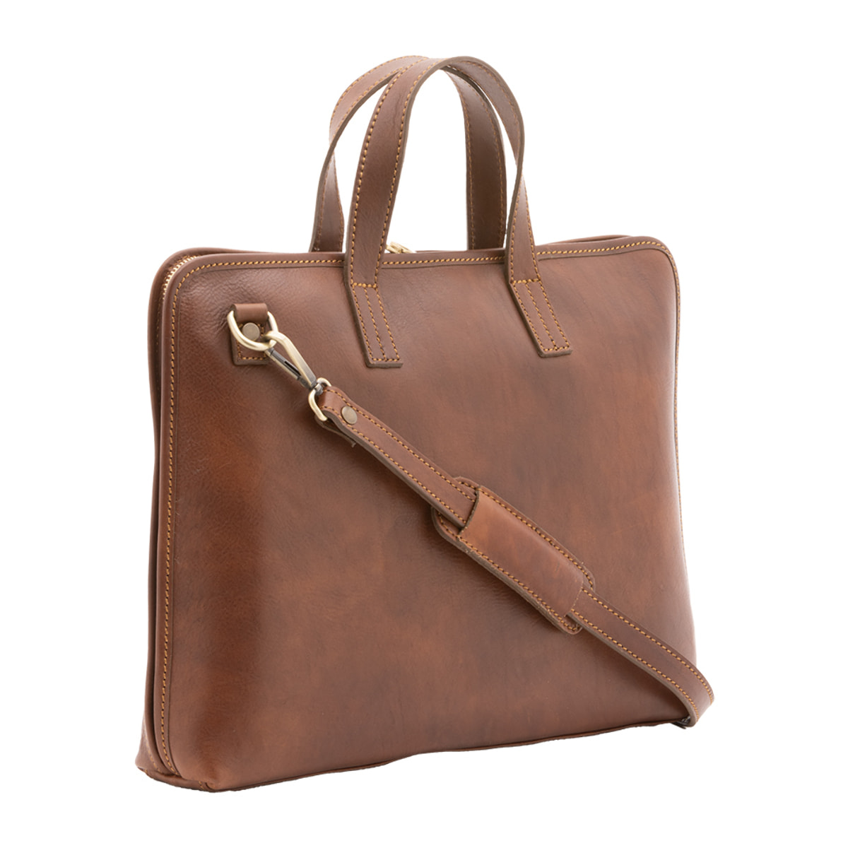 Borsa a mano  unisex In Vera pelle Made in Italy 40x30x5 cm